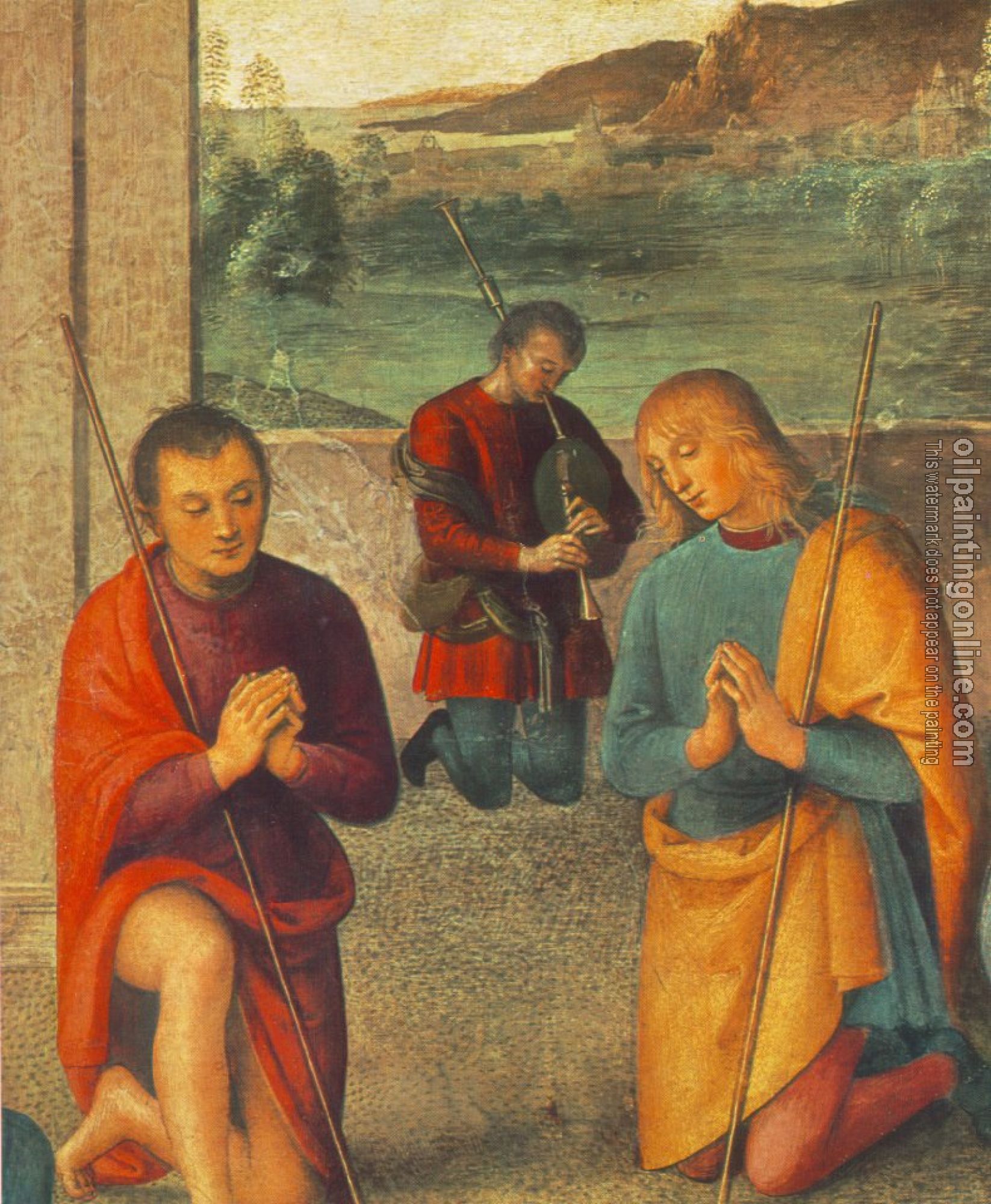 Perugino, Pietro - The Presepio. detail